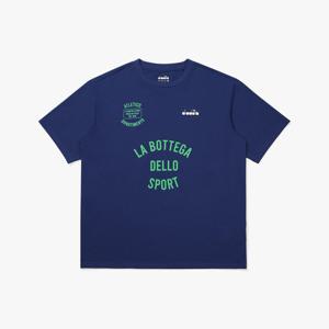 [디아도라] 아카이브 프론트 그래픽 반팔 티셔츠 BLUE