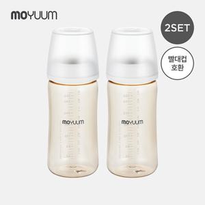 [모윰] 3세대 PPSU 노꼭지 올인원 베이직 젖병 270ml 2팩