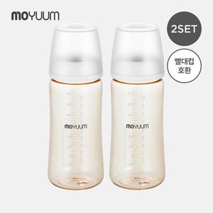 [모윰] 3세대 PPSU 노꼭지 올인원 베이직 젖병 330ml 2팩