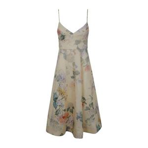 짐머만 플로럴 스파게티 스트랩 A라인 원피스 0832DS251 LEMON