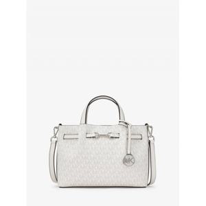 마이클 코어스 카슨 센터 지퍼 사첼 스몰 - MK 시그니처 35T5S2ZS5V1999 옵틱 화이트