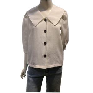 [숲]빅카라 스티치7부 블라우스(SB4LS81))