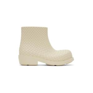 Bottega Veneta 앵클부츠 오프 화이트 파이어맨 앵클 부츠 241798F113000