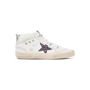 Golden Goose 스니커즈 화이트 미드스타 스니커즈 251264F127007