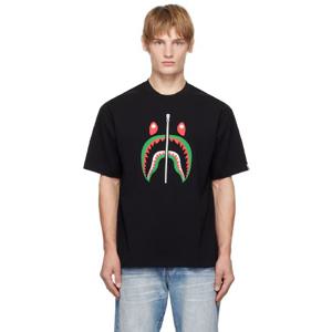 BAPE 티셔츠 블랙 샤크 이탈리아 티셔츠 251546M213048