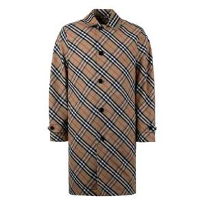 버버리 체크 패턴 싱글 브레스티드 코트 1870036