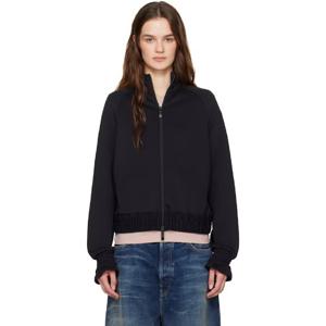 몽클레어 재킷 블랙 네오프렌 집업 재킷 251111F063021