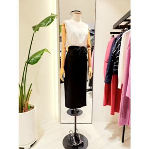 [모조에스핀] 리본 포인트 블랙 H라인 스커트 (J252XSD006)