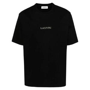 랑방 로고 자수 코튼 티셔츠 RUTS0042J110P24