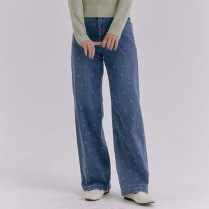 [로엠]프린팅 와이드 데님 RMTJE4TGT1