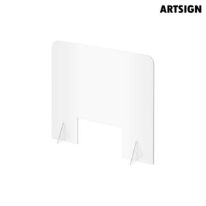 아트사인 아크릴칸막이450 창구형 0786/비말차단칸막이/학교칸막이/학원칸막이/책상가림막/관공서칸막이/아크릴가림막/투명가림막