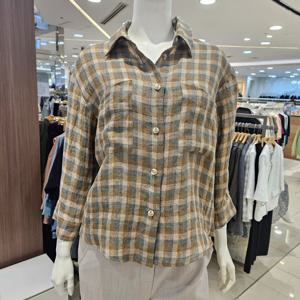 [크레송]마셔츠형블라우스NDCFBP53A