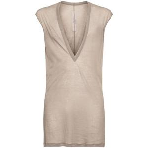 릭오웬스 Dylan V네크 코튼 티셔츠 81I-ATE046