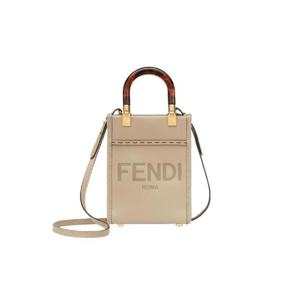 펜디 선샤인 미니 레더 쇼퍼백 베이지 8BS051ABVLF0E65