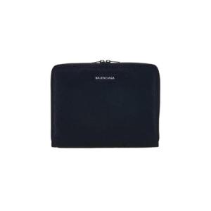 발렌시아가 로고 패치 클러치 블랙 7045652HM3T1000