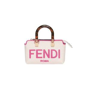 펜디 바이 더 웨이 캔버스 미니 보스턴백 베이지 8BS067ANVGF1LG7