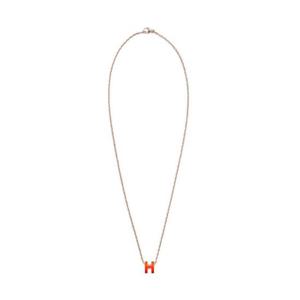 에르메스 미니 팝아슈 펜던트 로즈 골드 하드웨어   오랑쥬 필드 H147992FOB8