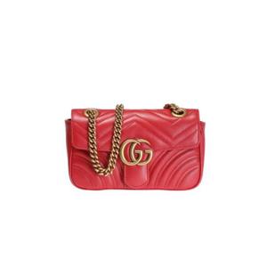 구찌 GG 마몽 마틀라세 미니백 히비스커스 레드 446744-DTDIT-6433