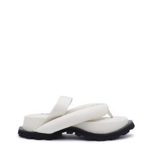 화이트 레더 플랫폼 샌들 B1041641666 J15WP0041P4838109