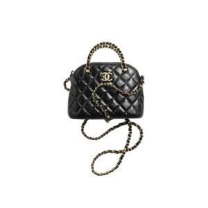 샤넬 체인 달린 미니백 램스킨   골드 메탈 블랙 AP3354-B17671-94305
