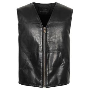 프라다 브이넥 집업 레더 베스트 1850764