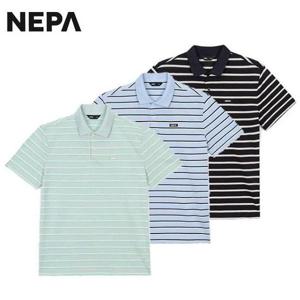 [네파] 남성 스트라이프 아이스 반팔 카라 티셔츠 7K35251