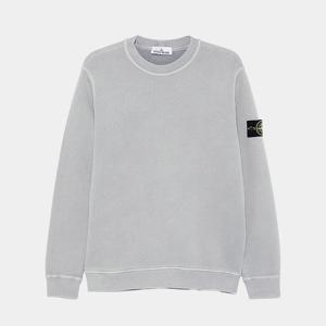 스톤아일랜드 남성 올드이펙트 원포켓 맨투맨 라이트 그레이 811561241 V0160