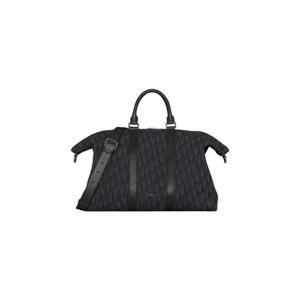 디올 위켄더 40 백 디올 오블리크 자카드 그레인드 카프스킨 블랙 1ESDU134YKY-H03E