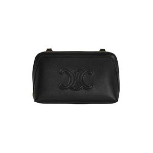 셀린느 트리옹프 스무스 카프스킨 체인 클러치 블랙 10E383DR8-38NO