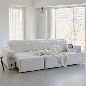 아로미가구 소노아 모션 전동 슬라이드 무빙 리클라이너 코모도 패브릭 4인용소파