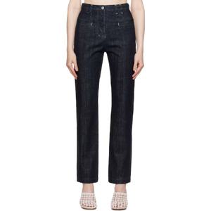 25 FW 쟈크뮈스 여성 네이비 라 크루아제르 르 드 님 노마 데님 진 251553F069013