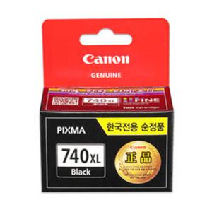 캐논 정품 잉크 PG-740XL 블랙 MG3670 MG3570 MX537 MG2170