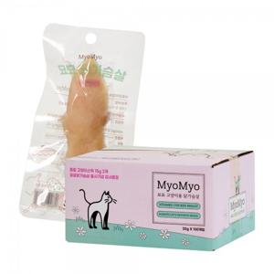 묘묘 고양이용 닭가슴살 20gx100개 고양이 간식