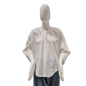 [파파야]나그랑 라운드 블라우스(PNORBL012A)