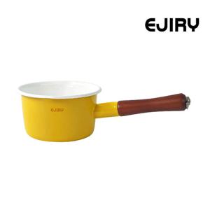 에지리 컬러콜렉션 법랑 밀크팬 14cm 옐로우 / 인덕션