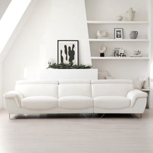 폴로까사 로한 4인용 아쿠아텍스 스웨이드 패브릭 소파