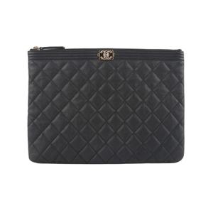 (명품) 샤넬 A84406 보이 샤넬 캐비어 금장 클러