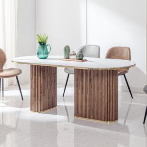 파로마 네오 셸리 템바보드 세라믹 8인 식탁 1800 NES1082