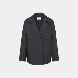 [캐리스노트]24년 봄 여름 데일리룩 코튼 숏 트렌치 점퍼 그레이 CN4MJK005-GB