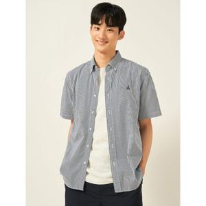 [빈폴멘] 플레인 스트라이프 반소매 셔츠  그린 (BC5465C13M)