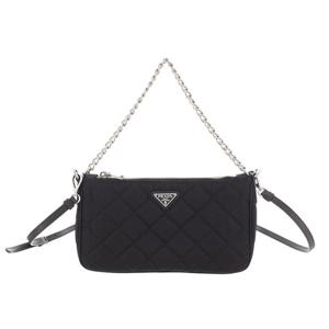 프라다 포코노 퀄팅 미니 체인 숄더백 블랙 1BH026 2AS3 F0002