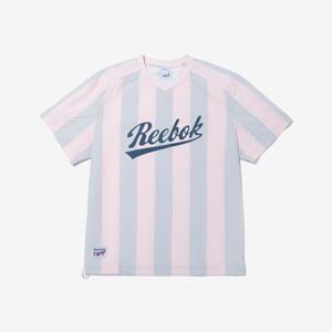 [리복]뉴베이직 레터링 남여공용 반팔 피스테 - 핑크 RETS5EM60_P2