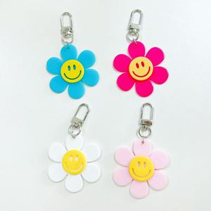 키링 데이지 플라워 가방열쇠고리 스마일 키링