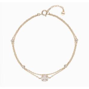 [로이드] 주문제작 인비져블 스톤세팅 두줄 14k 팔찌 LWB23013G