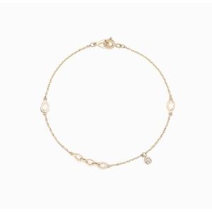 [로이드] 주문제작 런던드롭 드롭체인링크 14k 팔찌 LWB23002G