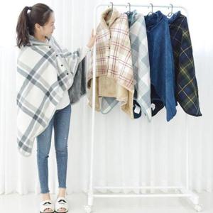 무릎담요 똑딱이 극세사 망토담요 단추