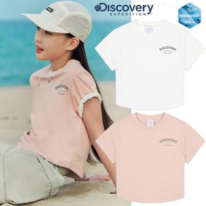 디스커버리키즈 DKTR93053 여아 프레시벤트 슬림핏 트레이닝 반팔 티셔츠