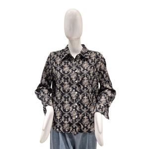 [파파야]프린트 카라 블라우스(PNPRBL010A)