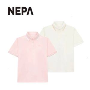 [네파] 여성 러프 스트라이프 폴로티 카라 티셔츠 7L45266