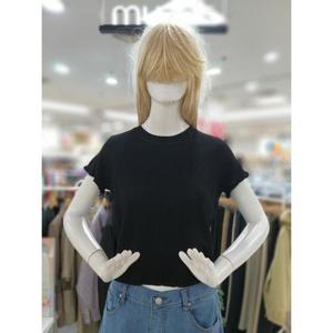 무자크 세이브존09 격자무늬 숏 반팔니트티 MP4WKT07